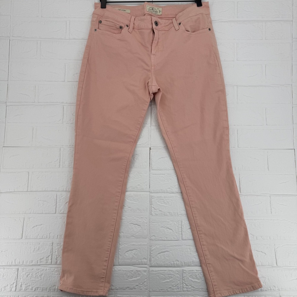 Lucky Brand Dust Pink Lolita Skinny Jeans Coquette Soft Girl Pastel Denim 12